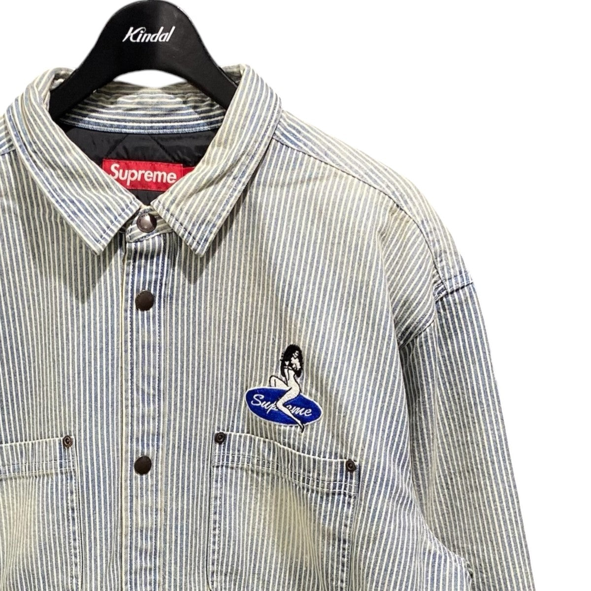 26SSQuilted Lined Denim Snap Shirt