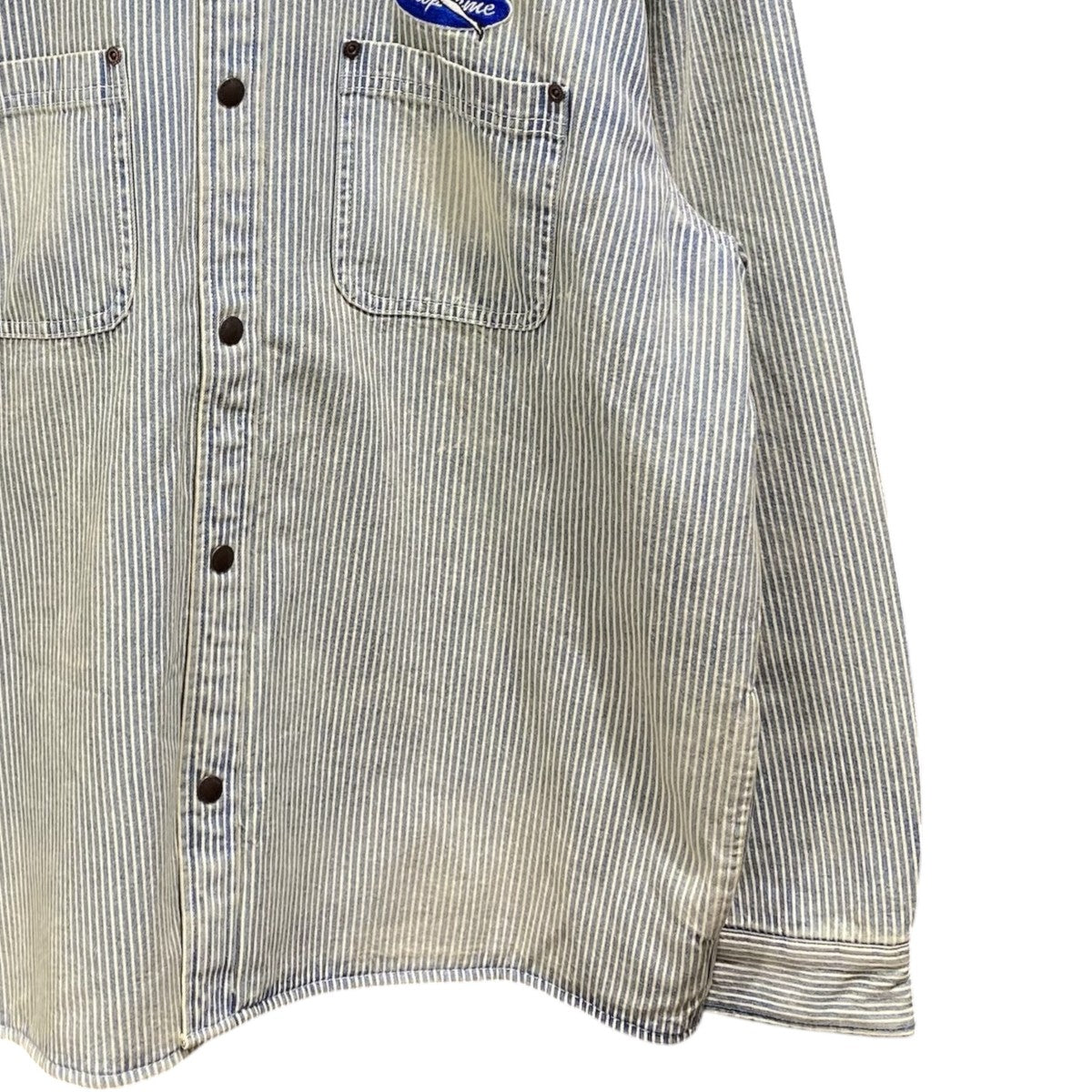26SSQuilted Lined Denim Snap Shirt
