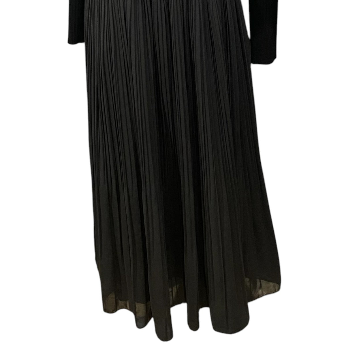 リブドッキングシフォンプリーツワンピースSWNO215044