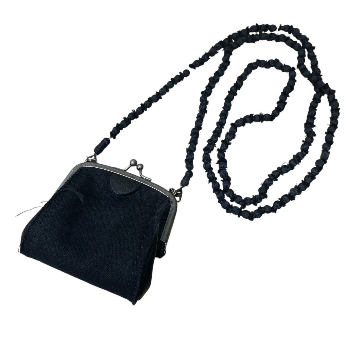 SOFT LEATHER SILK BALL METAL CLASP NECKLACEYK-A12-711-1-02