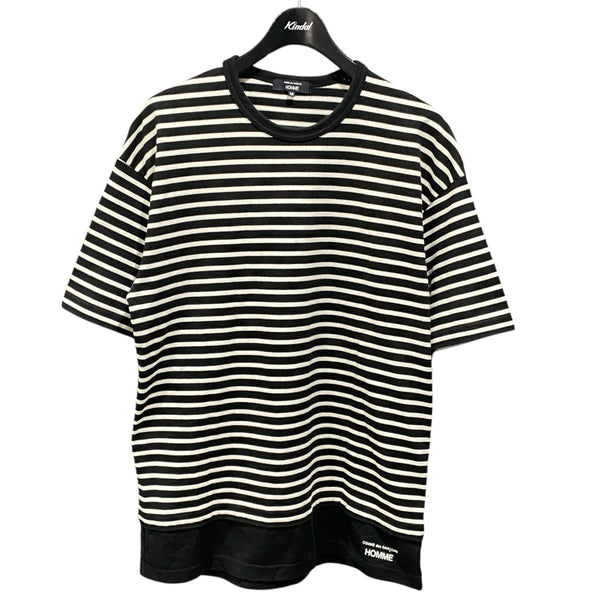 コムデギャルソン　ボーダーt COMME des GARCONS HOMME(コムデギャルソンオム) 綿圧綿天竺ボーダーT