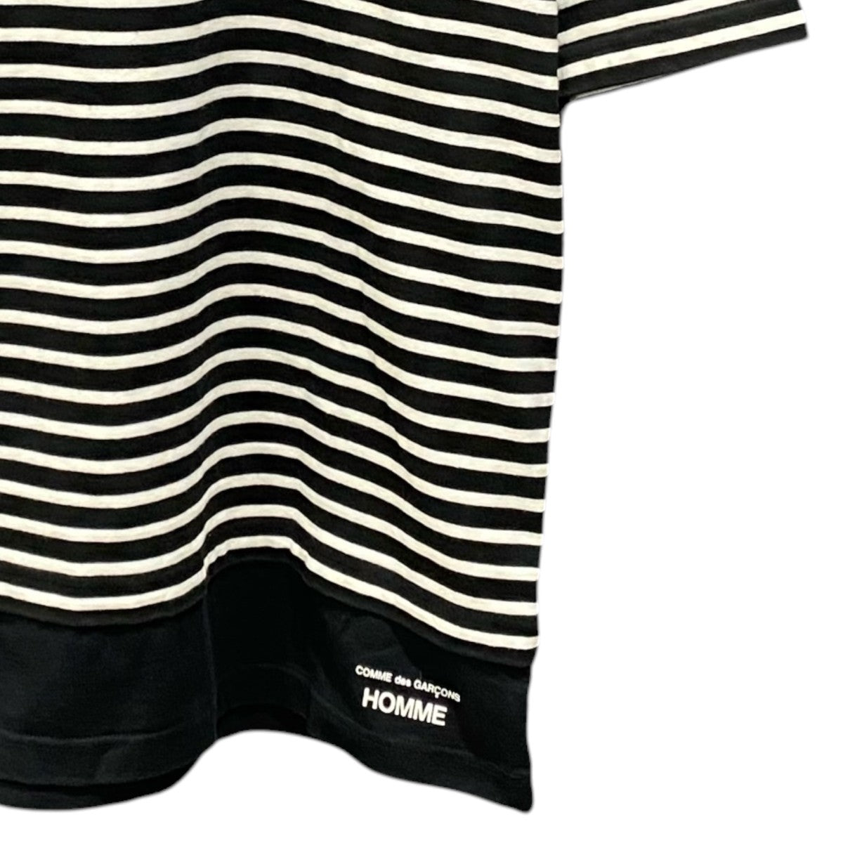 COMME des GARCONS HOMME(コムデギャルソンオム) 綿圧綿天竺ボーダーT