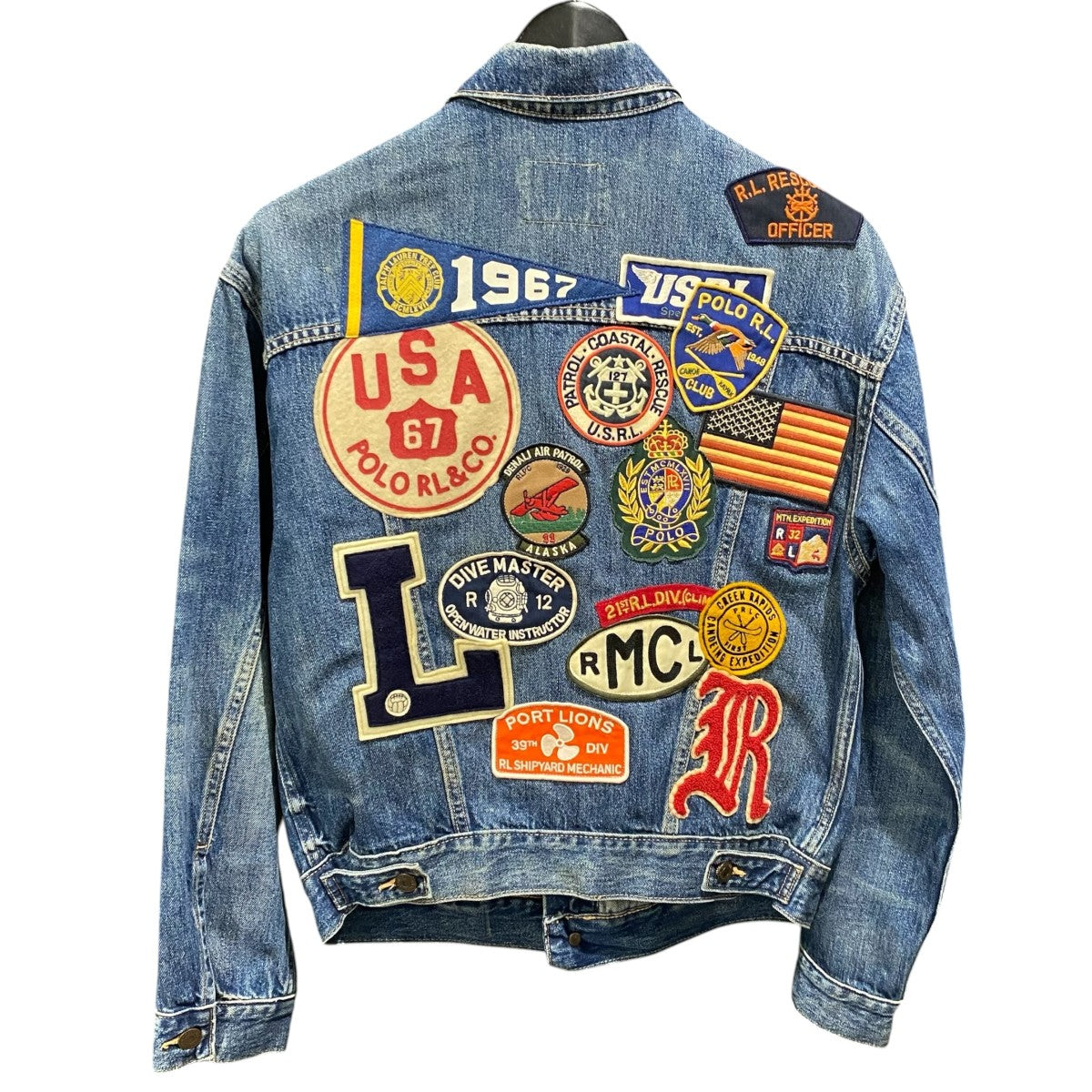 Patched Denim Jacket