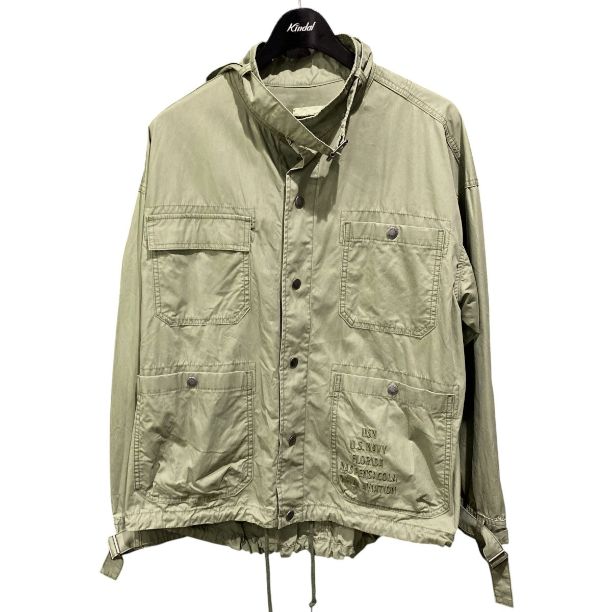 BELT COLLAR DYEING FABRIC JACKET783-4152602