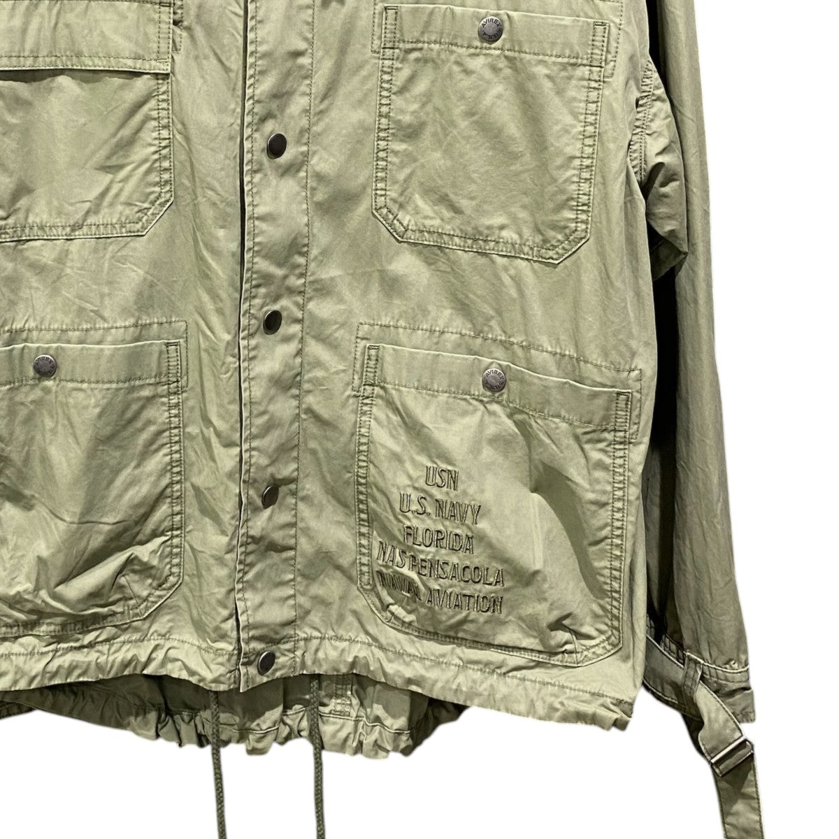 BELT COLLAR DYEING FABRIC JACKET783-4152602
