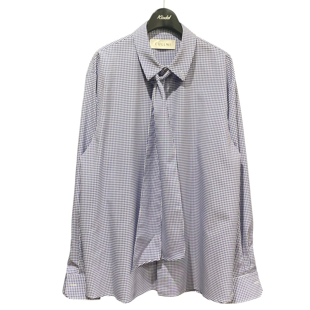 Gingham Check Bow Tie Shirtチェック柄シャツ25-AW-001CK