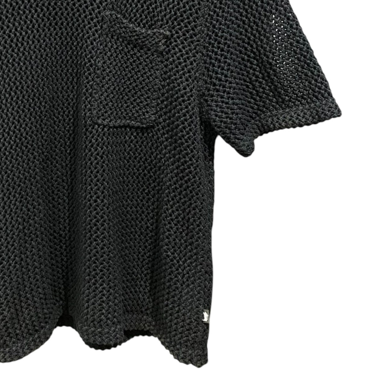 OVER DYED MESH CREW KNIT TEE1140297