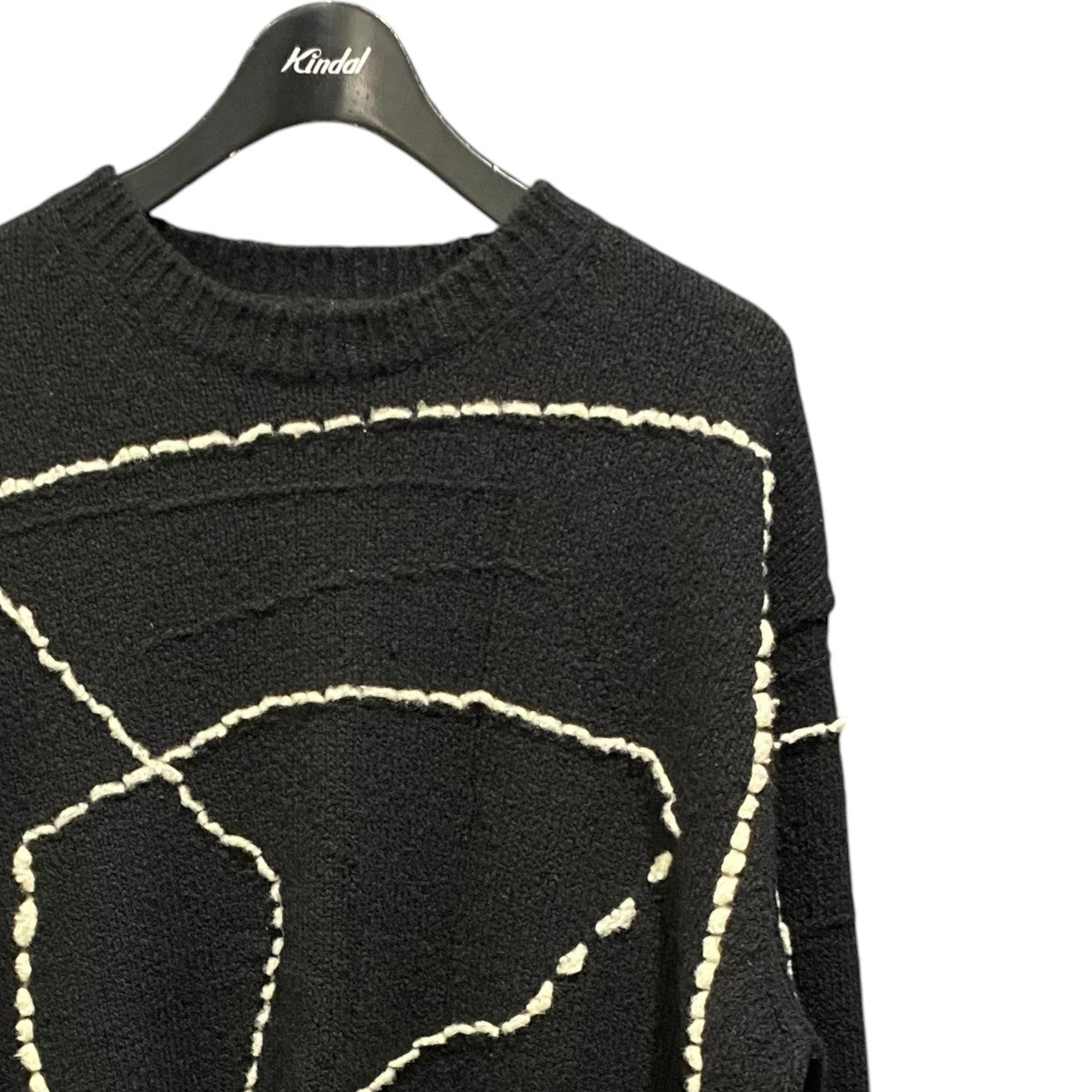 CONTINUOUS LINE EMBROIDERY SWEATERYK23FW0581S