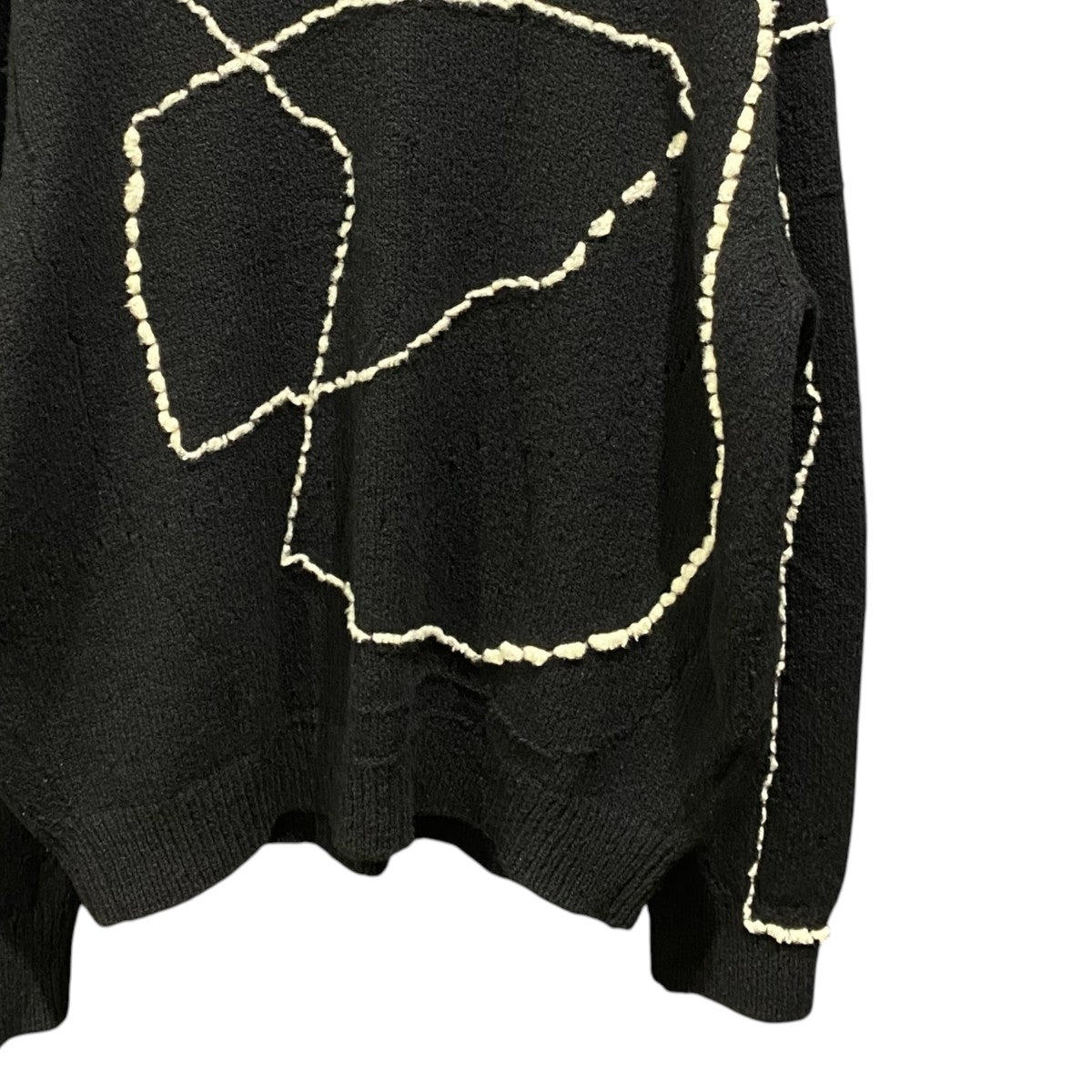CONTINUOUS LINE EMBROIDERY SWEATERYK23FW0581S