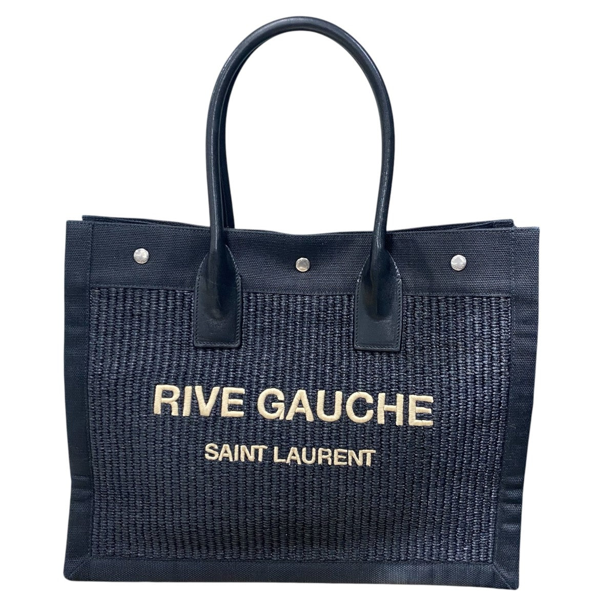 Raffia Maxi Rive Gauche Shopper Tote