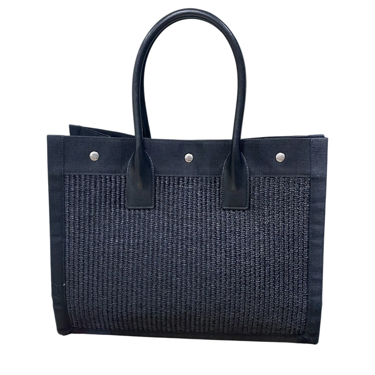 Raffia Maxi Rive Gauche Shopper Tote
