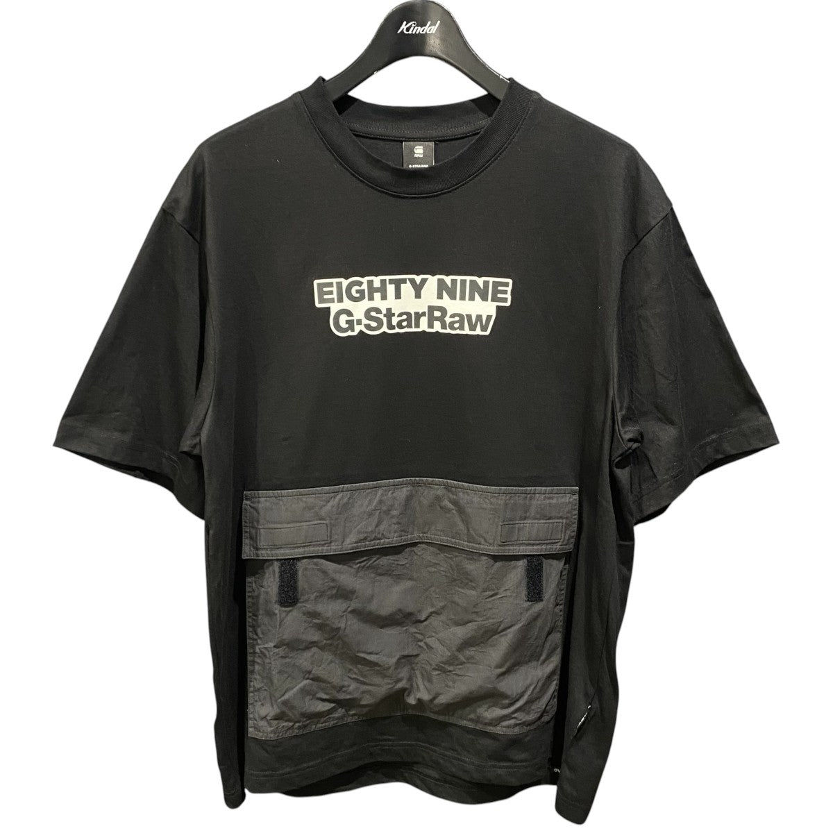 FABRIC MIX BOXY T-SHIRTD23876