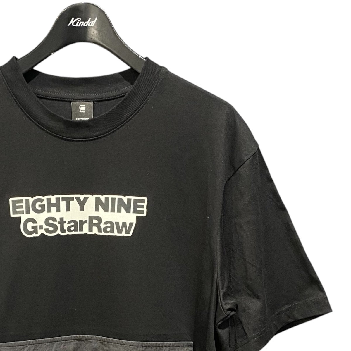 FABRIC MIX BOXY T-SHIRTD23876