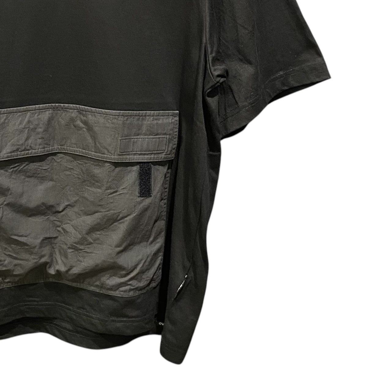 FABRIC MIX BOXY T-SHIRTD23876