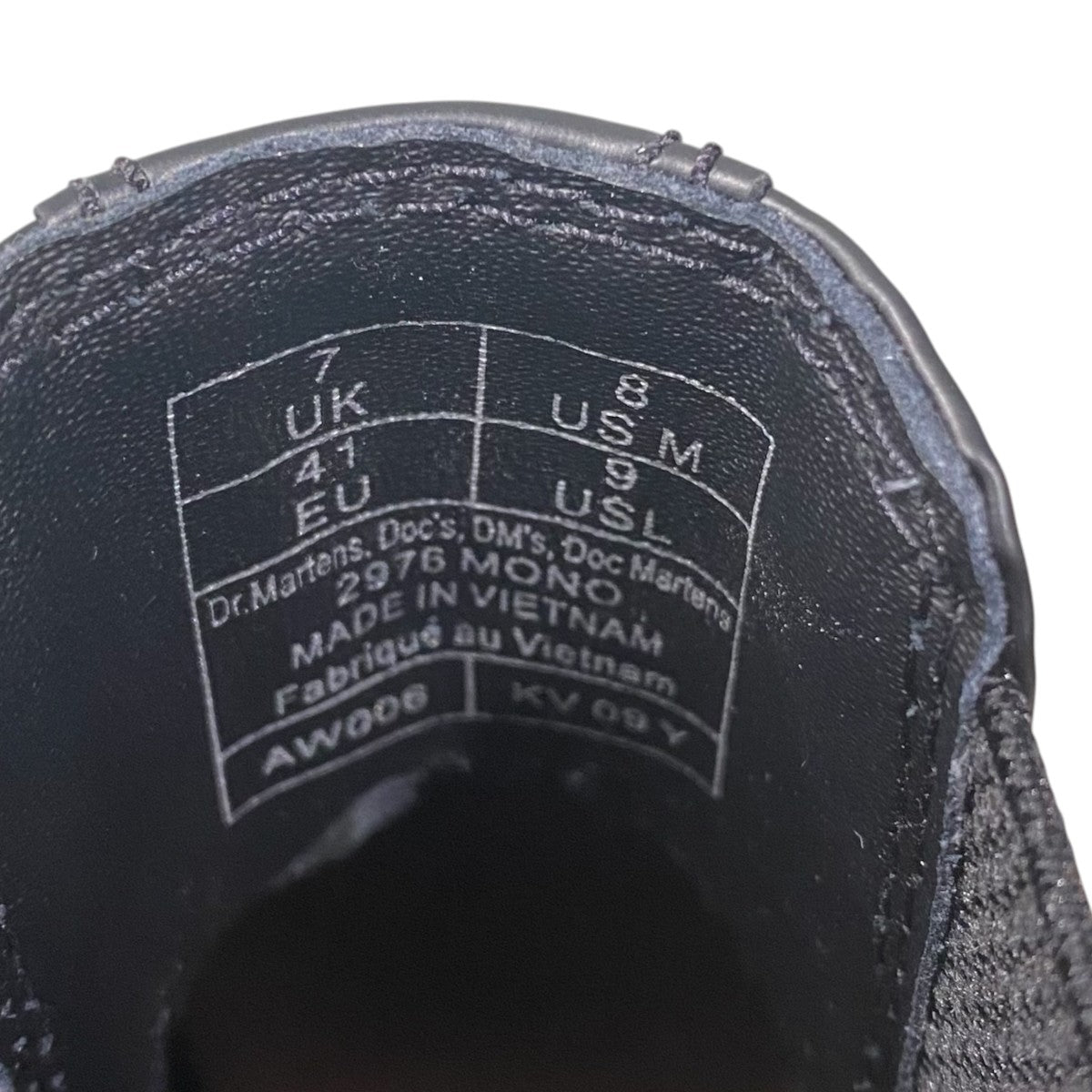 Dr．Martens サイドゴアブーツ2976 MONO 古着・中古-6枚目のアイテム画像
