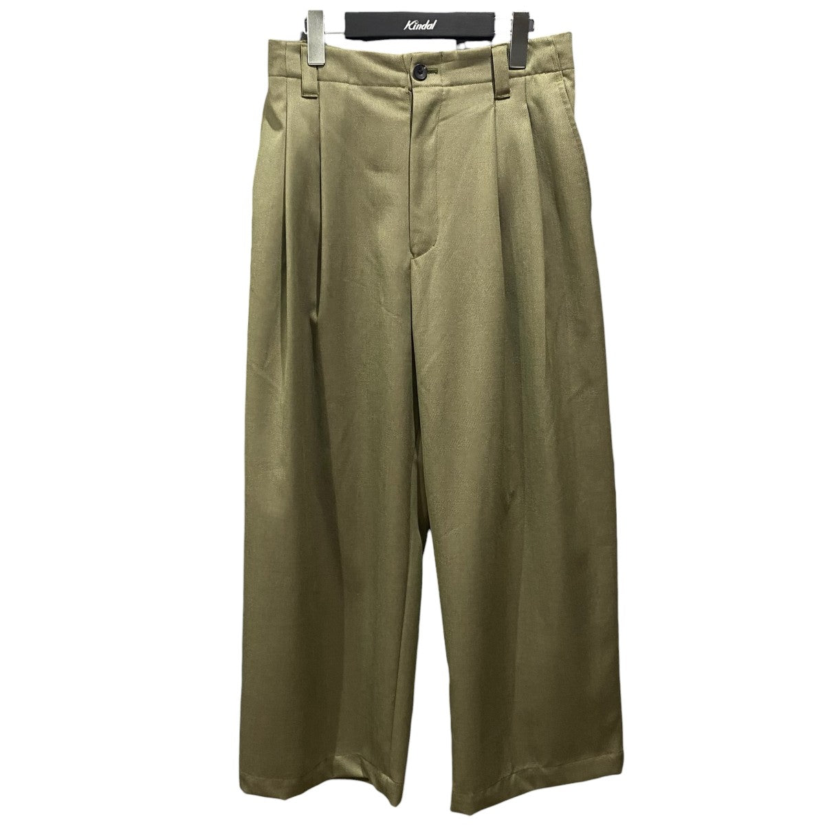Wool Chambray Two-Tuck Wide Pants11232461209