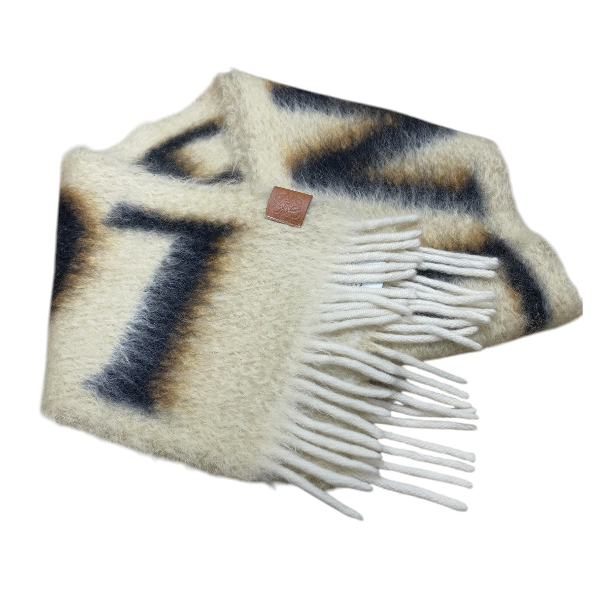 LOGO WOOL MOHAIR SCARFF811257X03