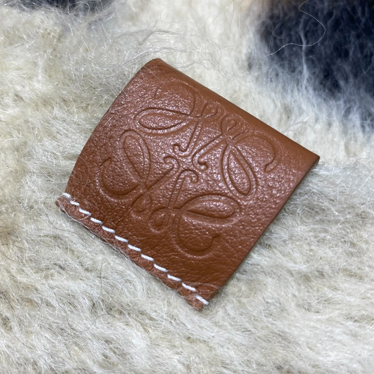 LOGO WOOL MOHAIR SCARFF811257X03