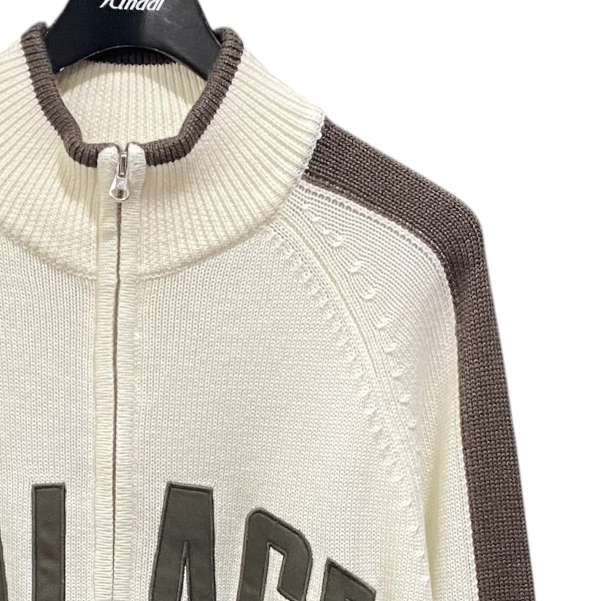 ニットジャケット arch funnel knit