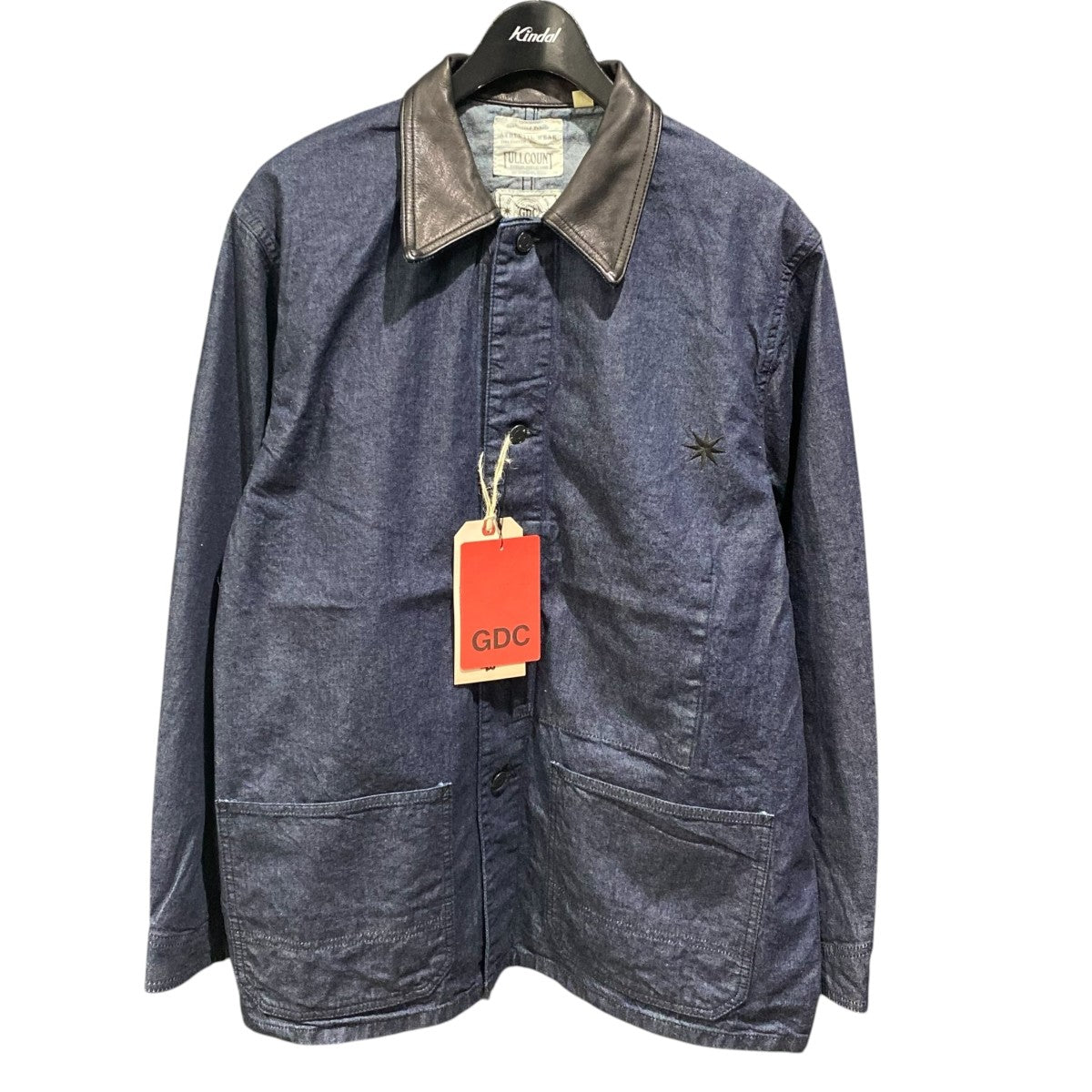 26AWカバーオール Leather Collar Denim Chore JacketGFC2001