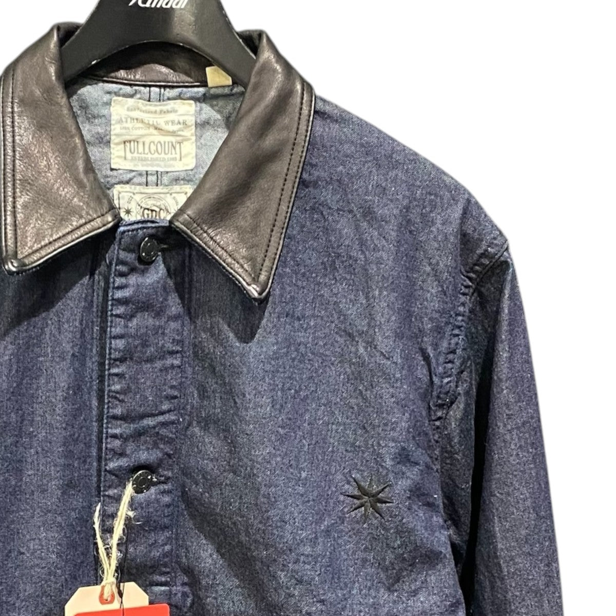26AWカバーオール Leather Collar Denim Chore JacketGFC2001