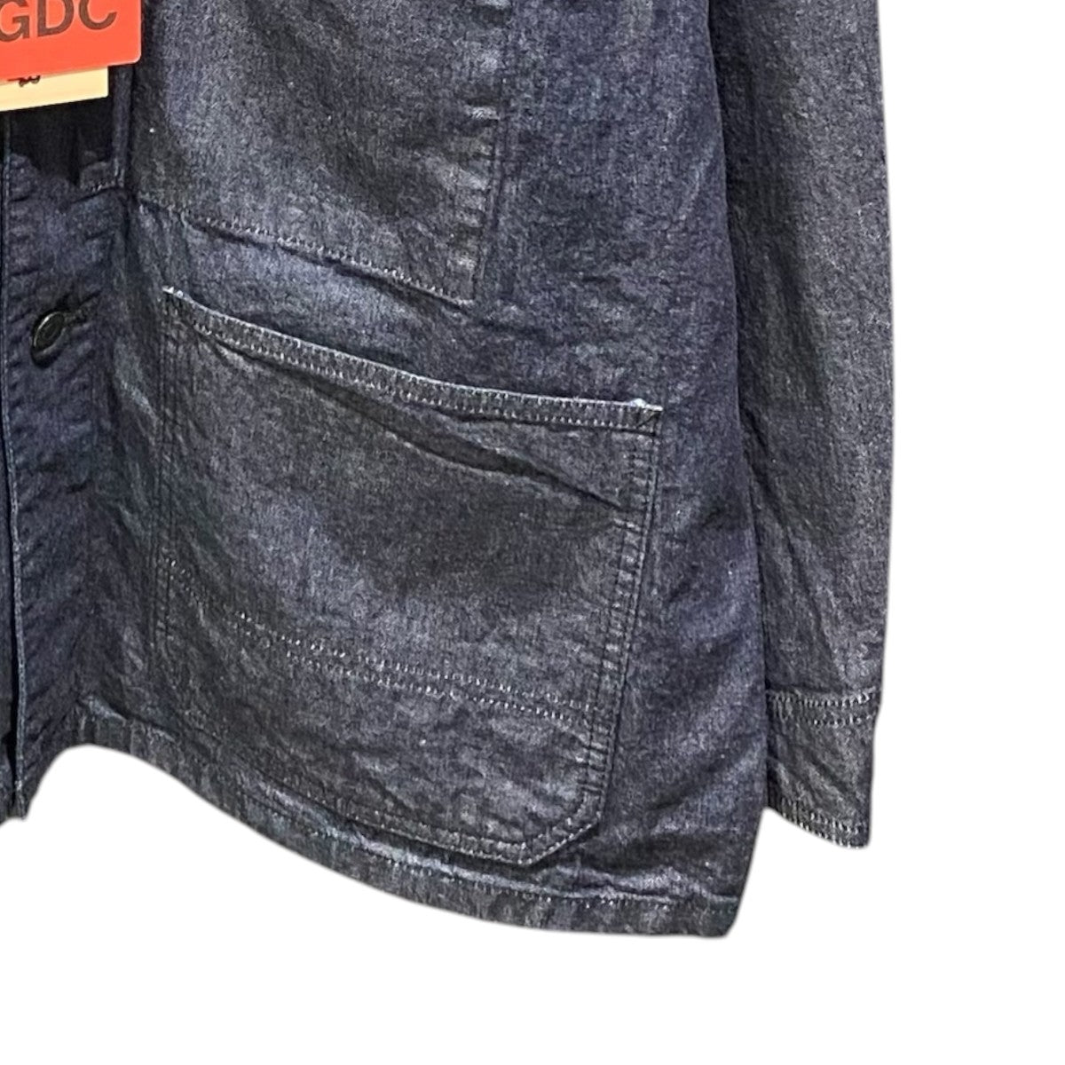 26AWカバーオール Leather Collar Denim Chore JacketGFC2001
