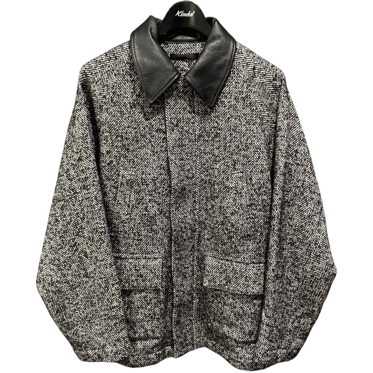 Leather Collar Riding Jacket10220204-2