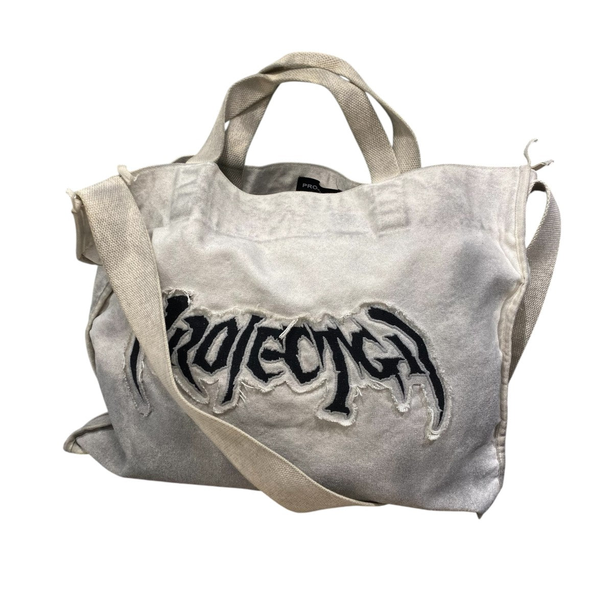 ユーズド加工 Furious Logo Applique Shopper Bag