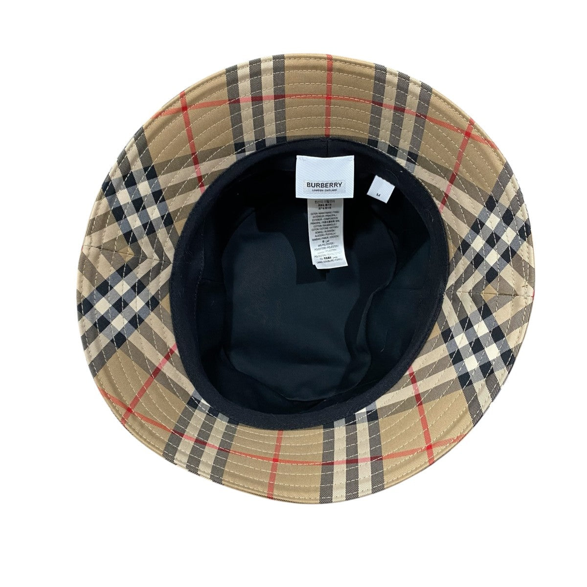 BURBERRY ノヴァチェック柄ハット 古着・中古-4枚目のアイテム画像