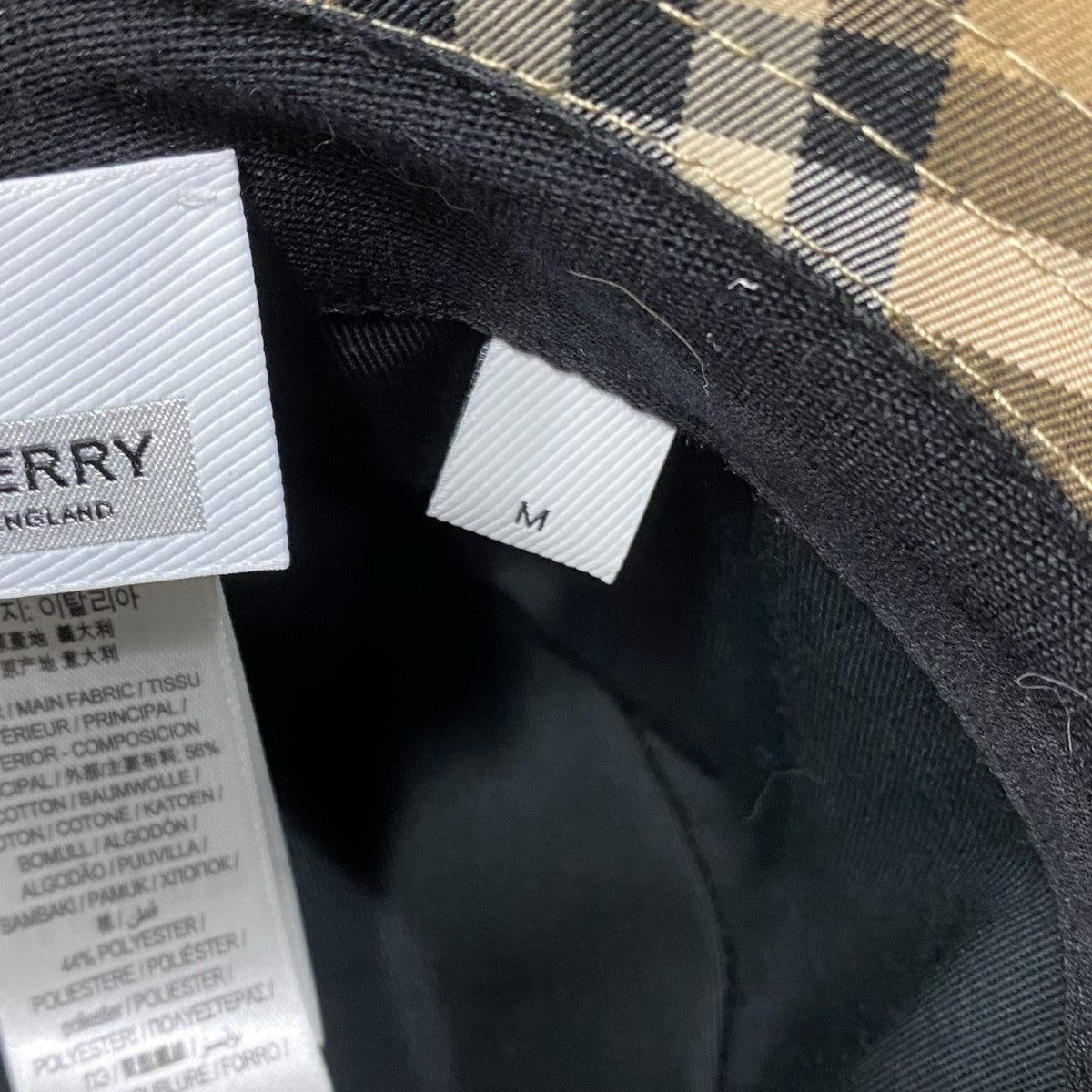 BURBERRY ノヴァチェック柄ハット 古着・中古-5枚目のアイテム画像