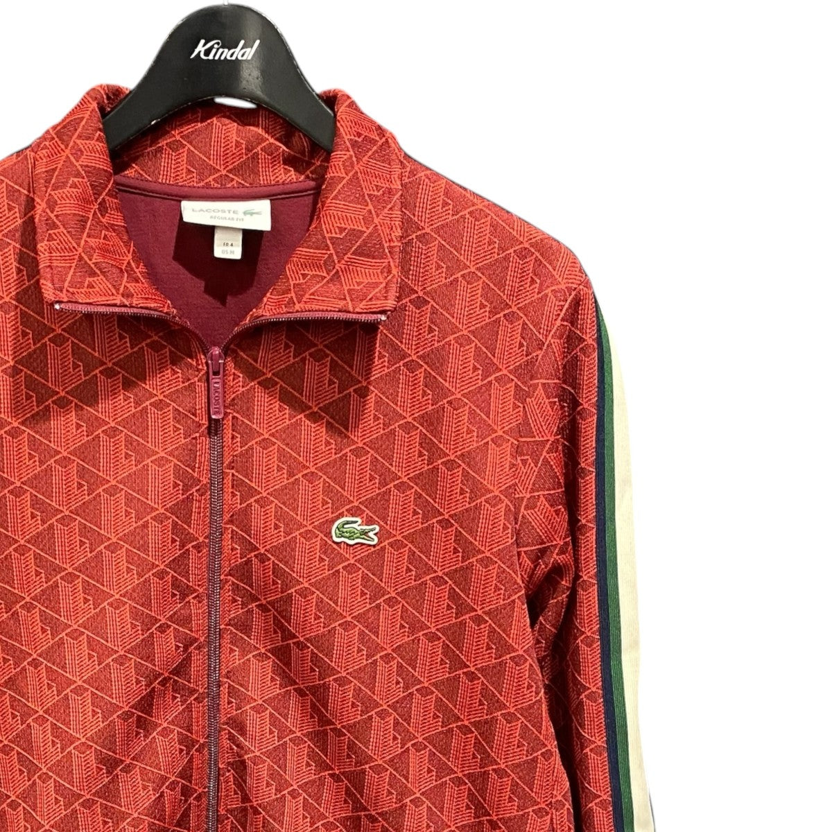 LACOSTE モノグラムジャガードトラックジャケットSH1368 古着・中古-3枚目のアイテム画像