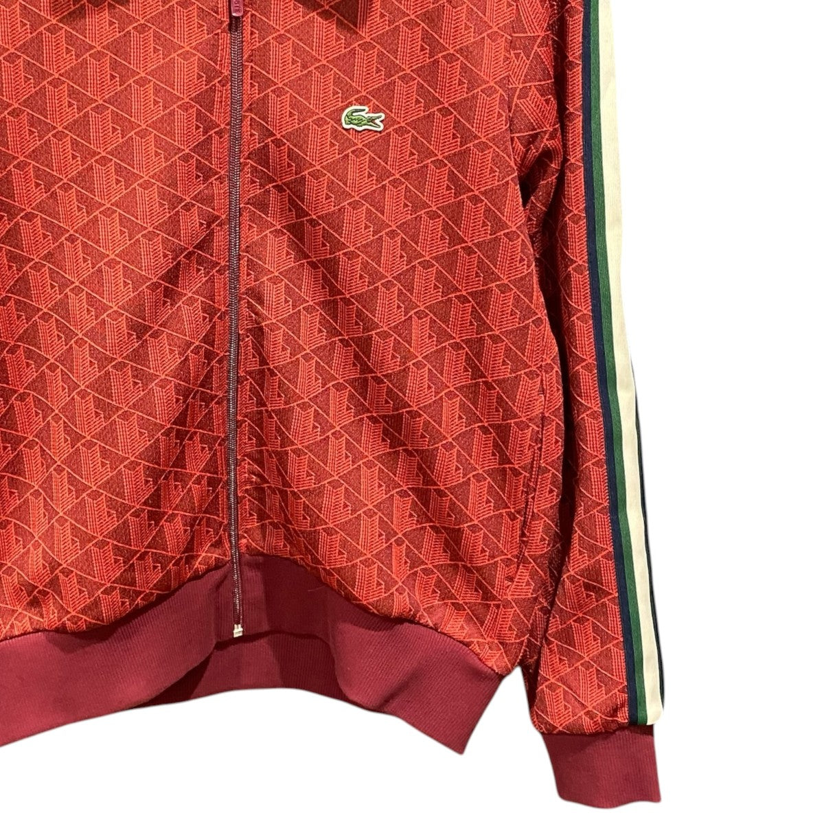 LACOSTE モノグラムジャガードトラックジャケットSH1368 古着・中古-4枚目のアイテム画像