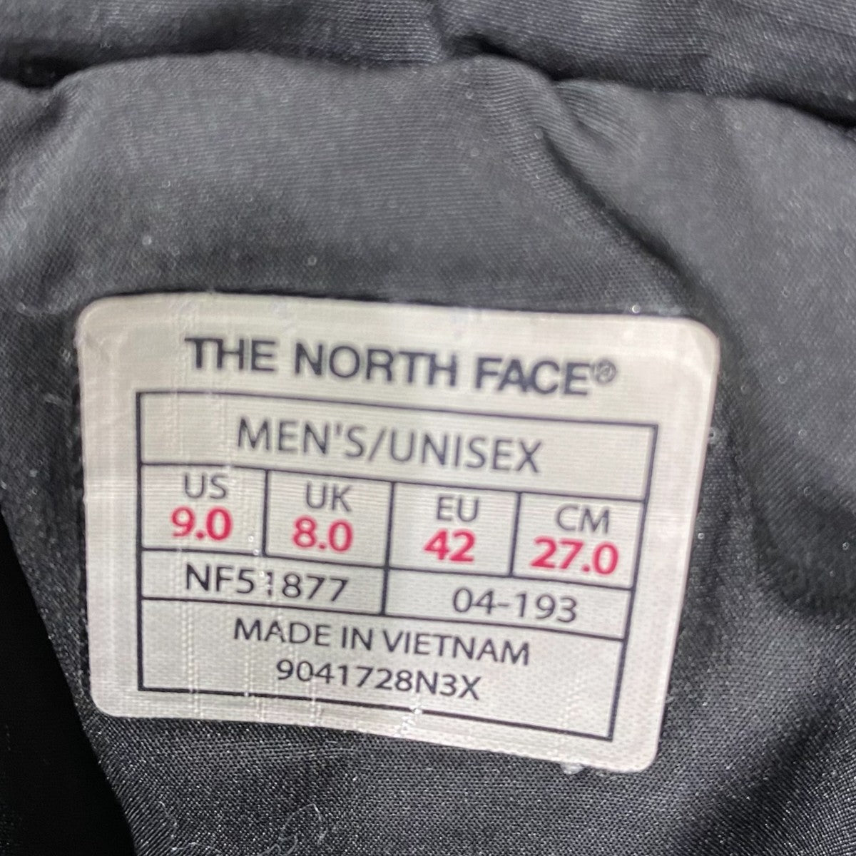 THE NORTH FACE NUPTSE DOWN BOOTIENF51877 古着・中古-6枚目のアイテム画像