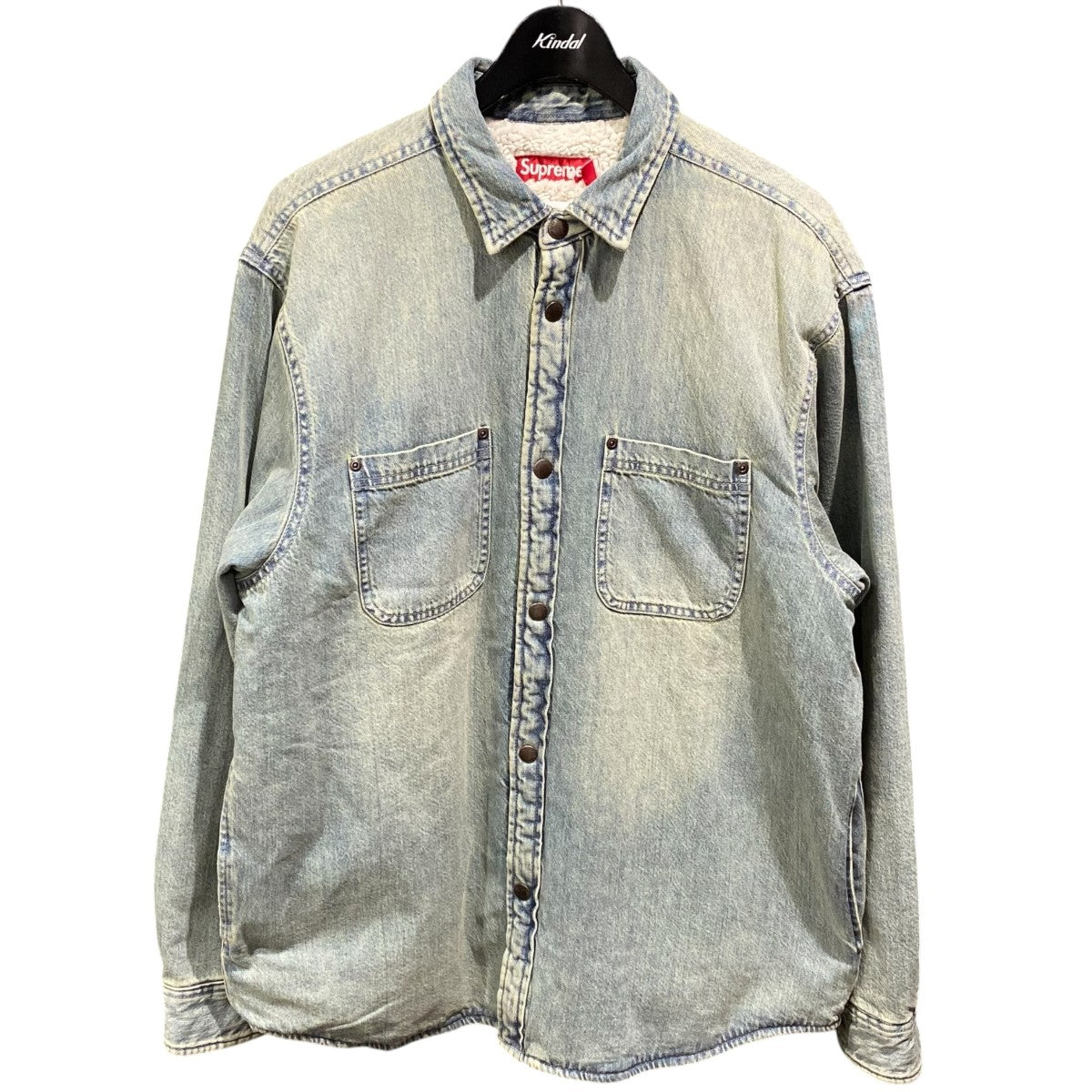 Supreme 24AWFaux Shearling Lined Work Shirt 古着・中古-1枚目のアイテム画像