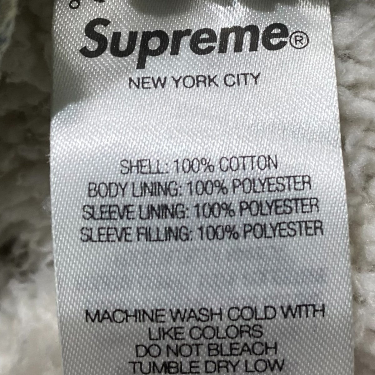 Supreme 24AWFaux Shearling Lined Work Shirt 古着・中古-5枚目のアイテム画像