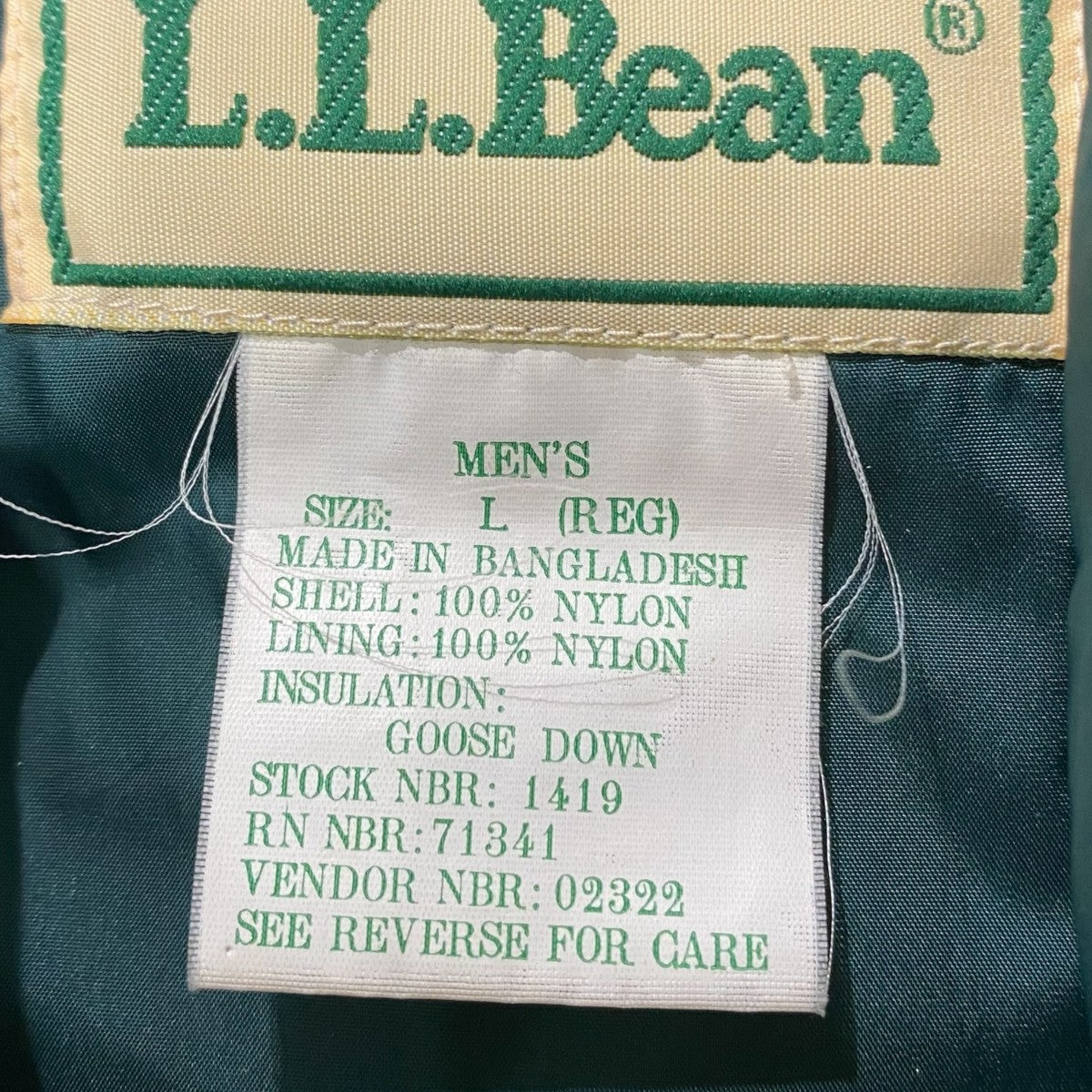 L．L．Bean ダウンベスト 古着・中古-5枚目のアイテム画像