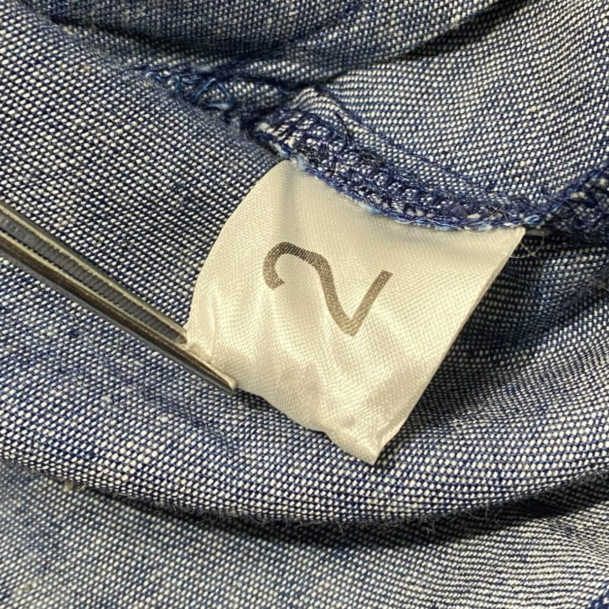 organicta ORGANIC COTTON DENIM SHIRT JACKET 古着・中古-5枚目のアイテム画像