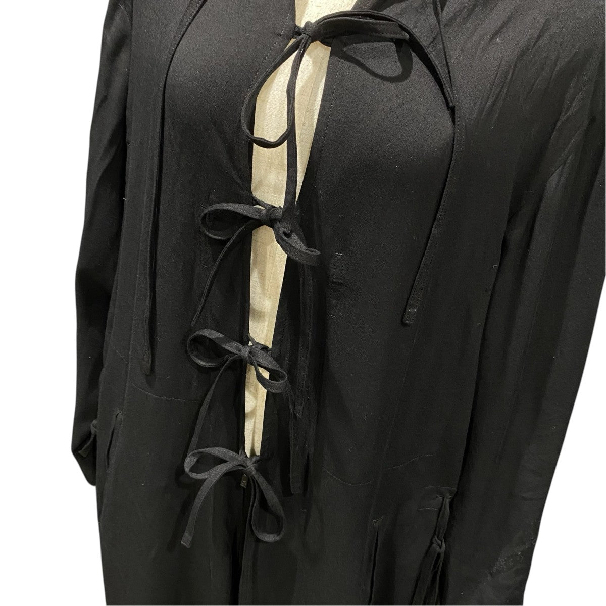 Y’s 26AWTRIACETATE BLEND HOODIE OVERALLSレーヨン・トリアセテートオールインワンYW-D03-200 古着・中古-6枚目のアイテム画像