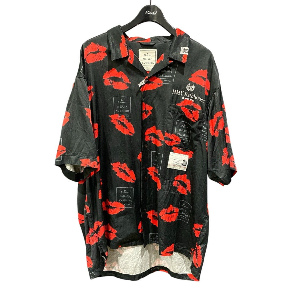 MIHARA YASUHIRO KISS Printed S／S ShirtA12SH080 古着・中古-1枚目のアイテム画像