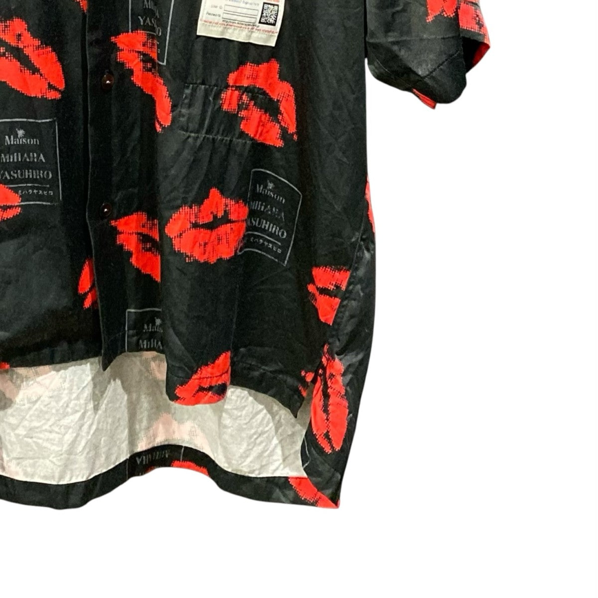 MIHARA YASUHIRO KISS Printed S／S ShirtA12SH080 古着・中古-4枚目のアイテム画像