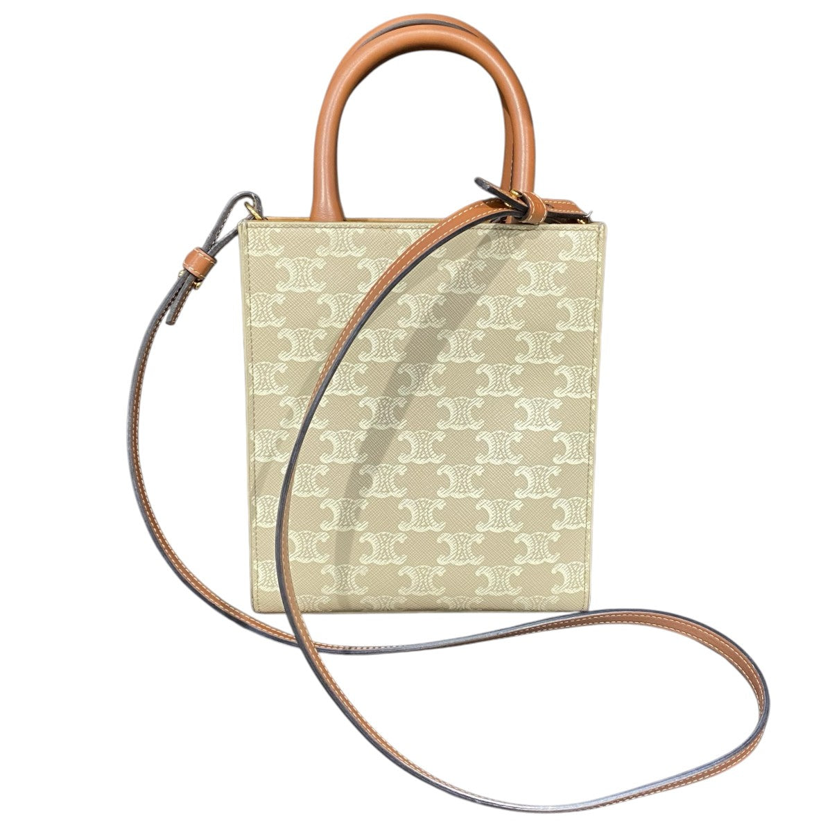 CELINE トリオンフショルダーバッグ ミニバーティカルカバ 古着・中古-3枚目のアイテム画像