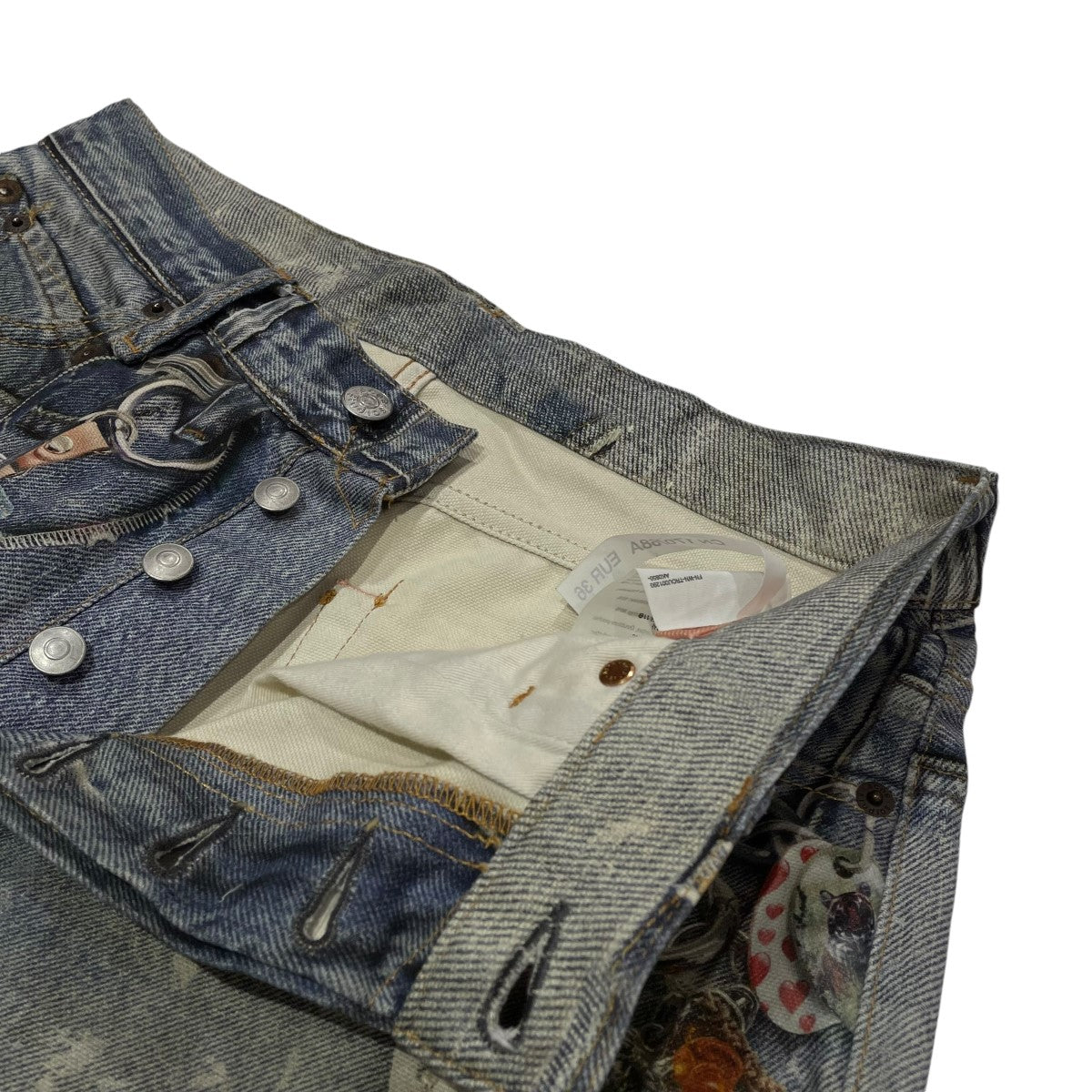 ACNE STUDIOS(アクネストゥディオズ) Baggy fit jeansプリント