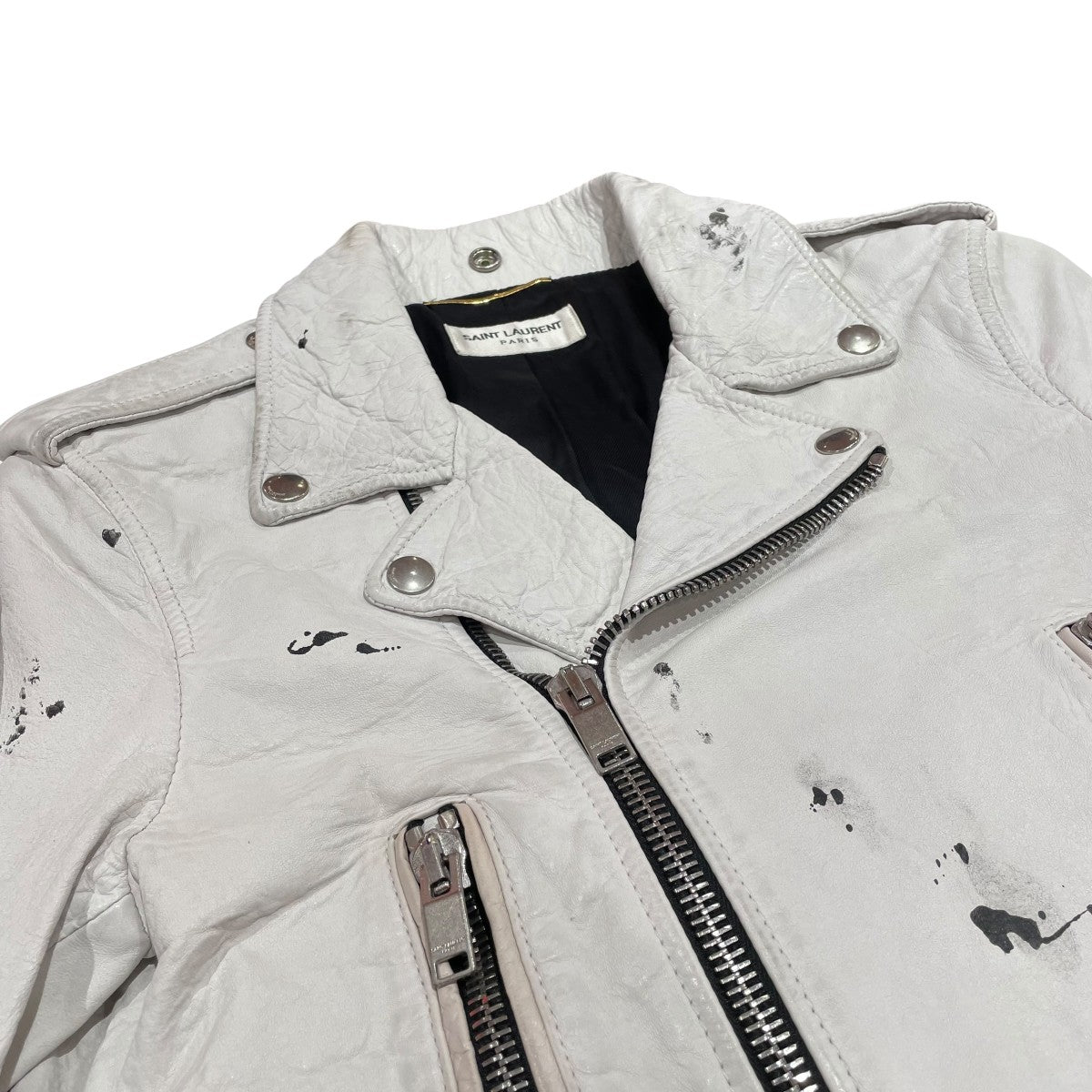 Saint Laurenのジャケット SAINTLAURENT 354718 Y197Q 1000 ウール バーシティ ジャケット (Saint