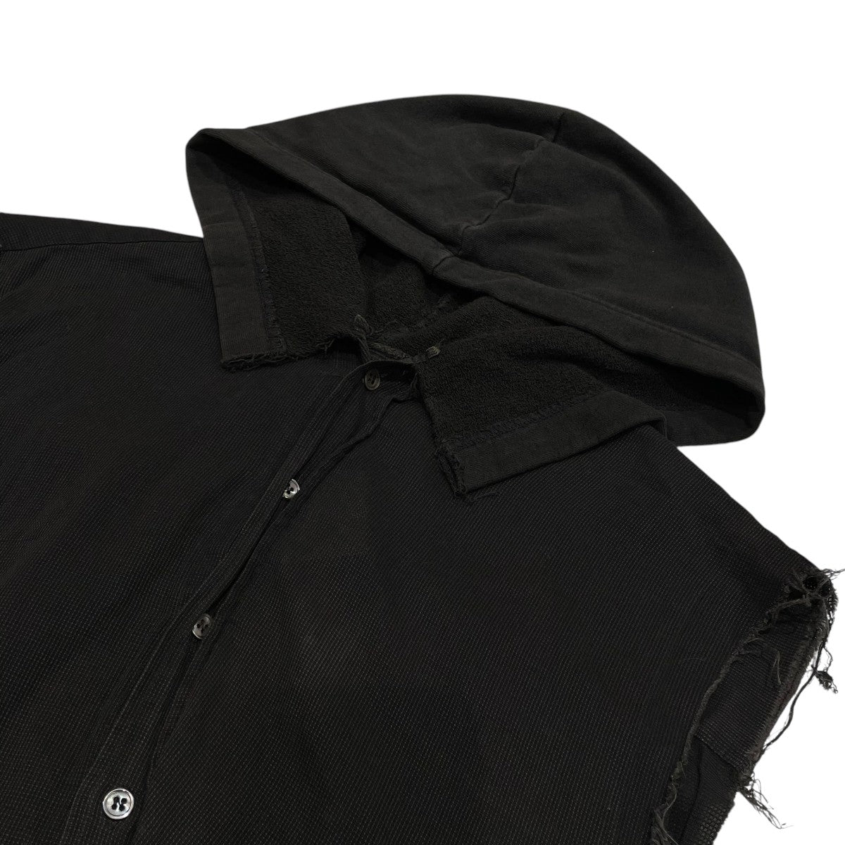 Raf Simons ブラック ノースリーブシャツ 46　ラフシモンズ Raf Simons ブラック ノースリーブシャツ 46 ラフシモンズ