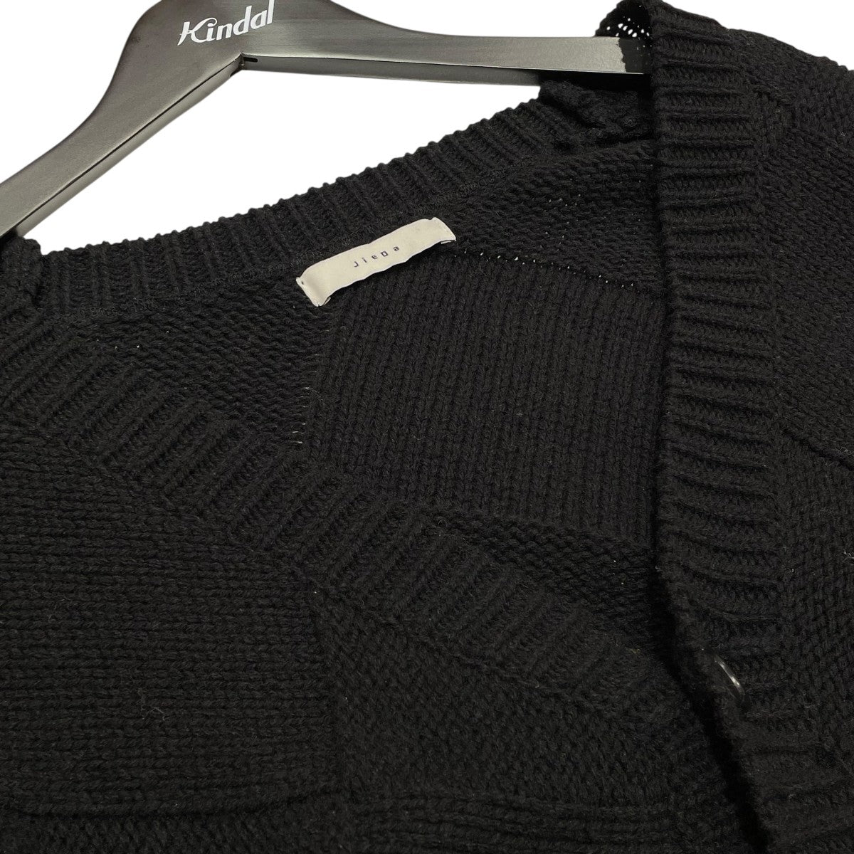 Jieda(ジエダ) 22AWPANEL WOVEN CARDIGANJie-22W-KN01 Jie-22W-KN01