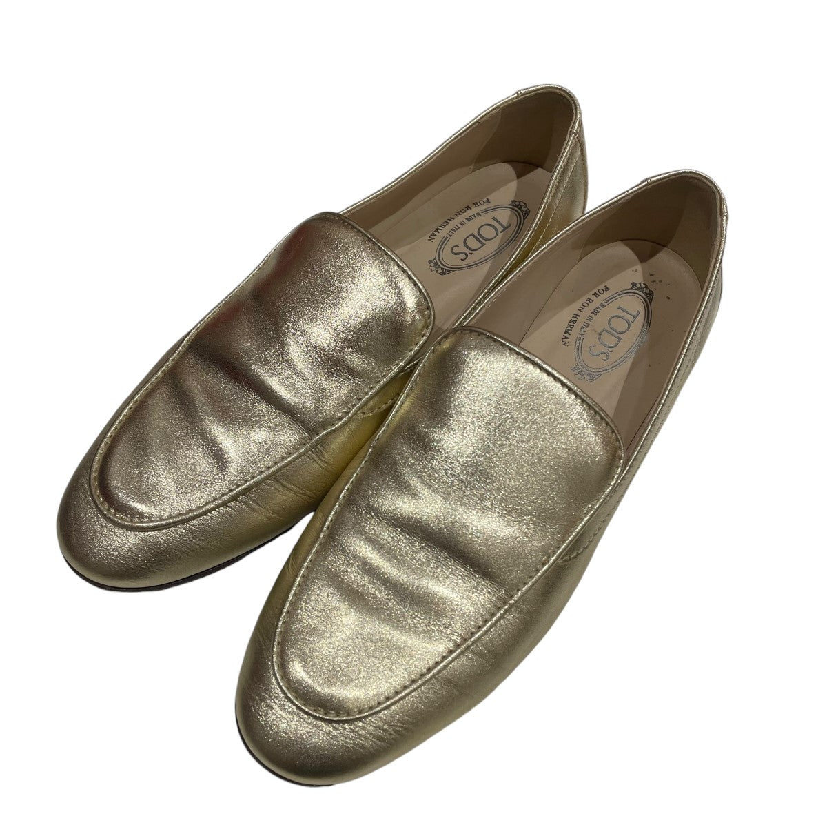 TOD'S(トッズ) Ron Herman 別注 ローファーローファー ゴールド
