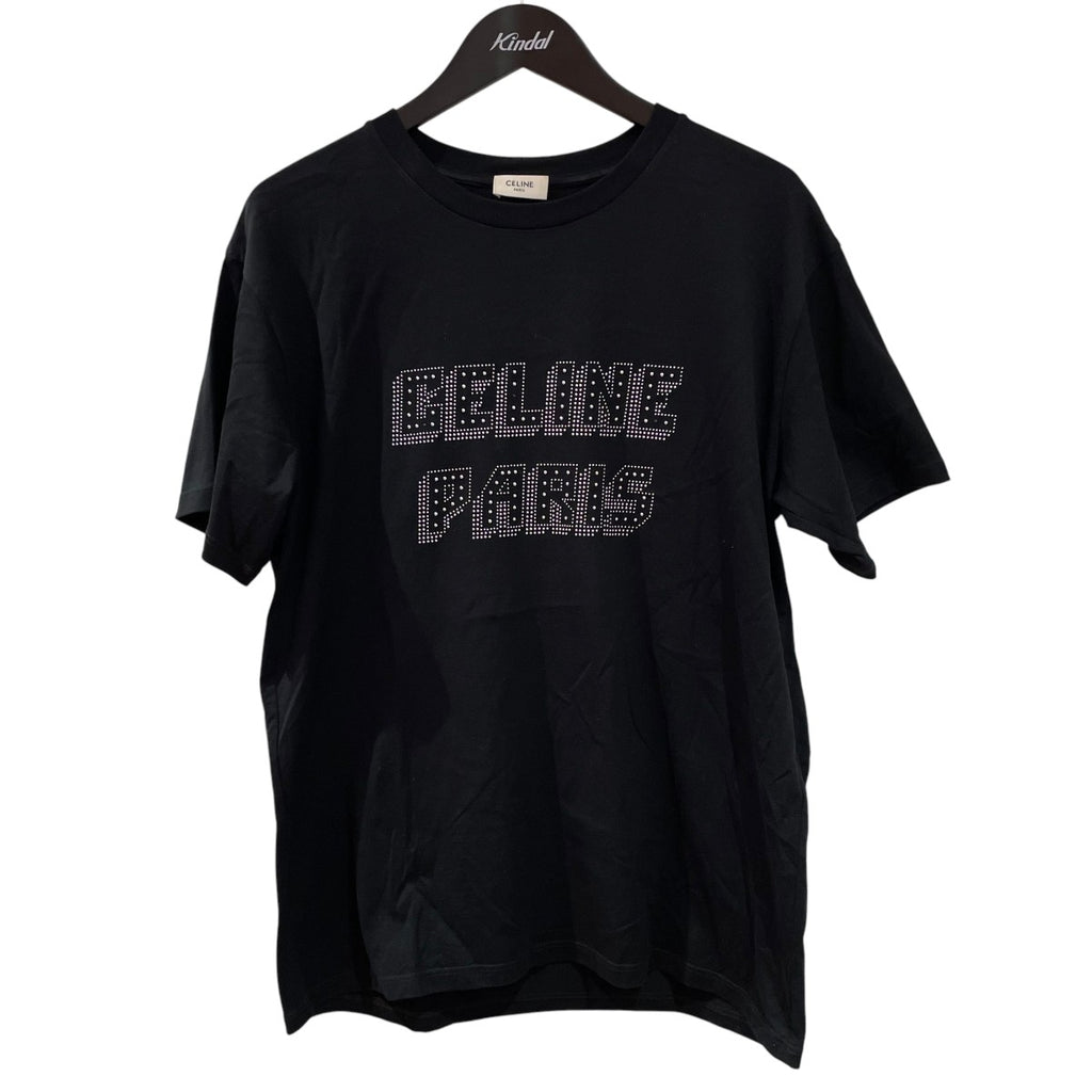 CELINE(セリーヌ) 23AWスタッズロゴTシャツ半袖シャツ2X26J671Q 