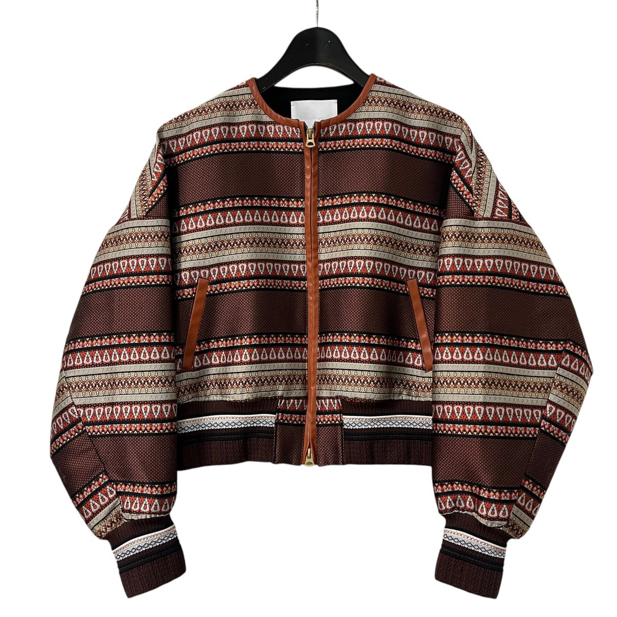 mame kurogouchi Ethnic Pattern Jacquard BlousonエスニックパターンブルゾンMM20PF-JK710 古着・中古-1枚目のアイテム画像
