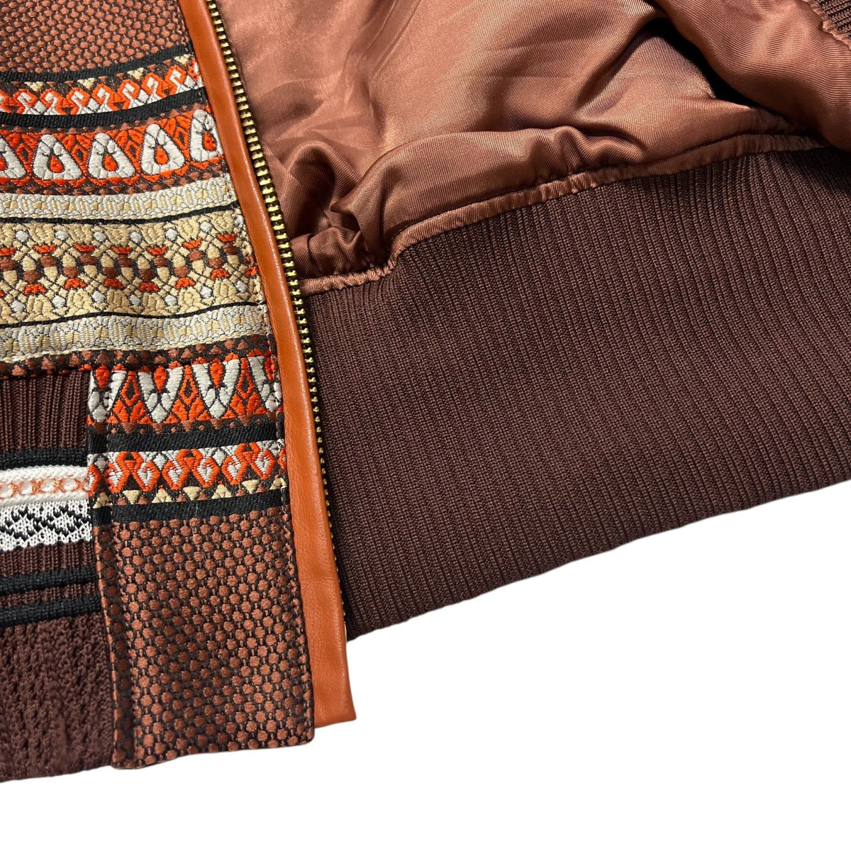 mame kurogouchi Ethnic Pattern Jacquard BlousonエスニックパターンブルゾンMM20PF-JK710 古着・中古-4枚目のアイテム画像