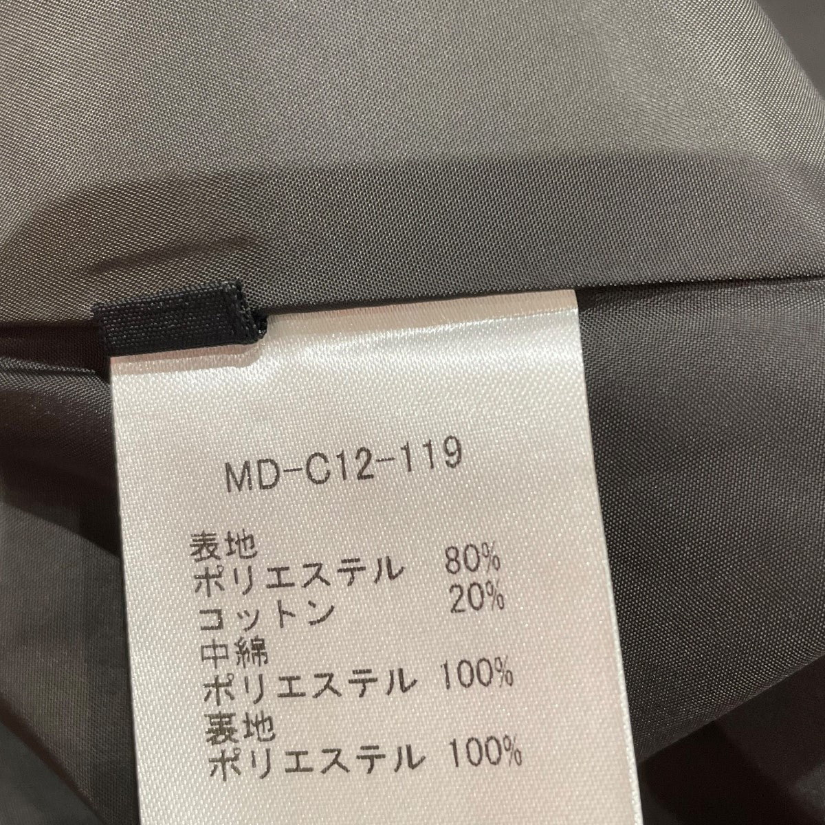 24AWQuilting Medium CoatフーデッドジャケットMD-C12-119